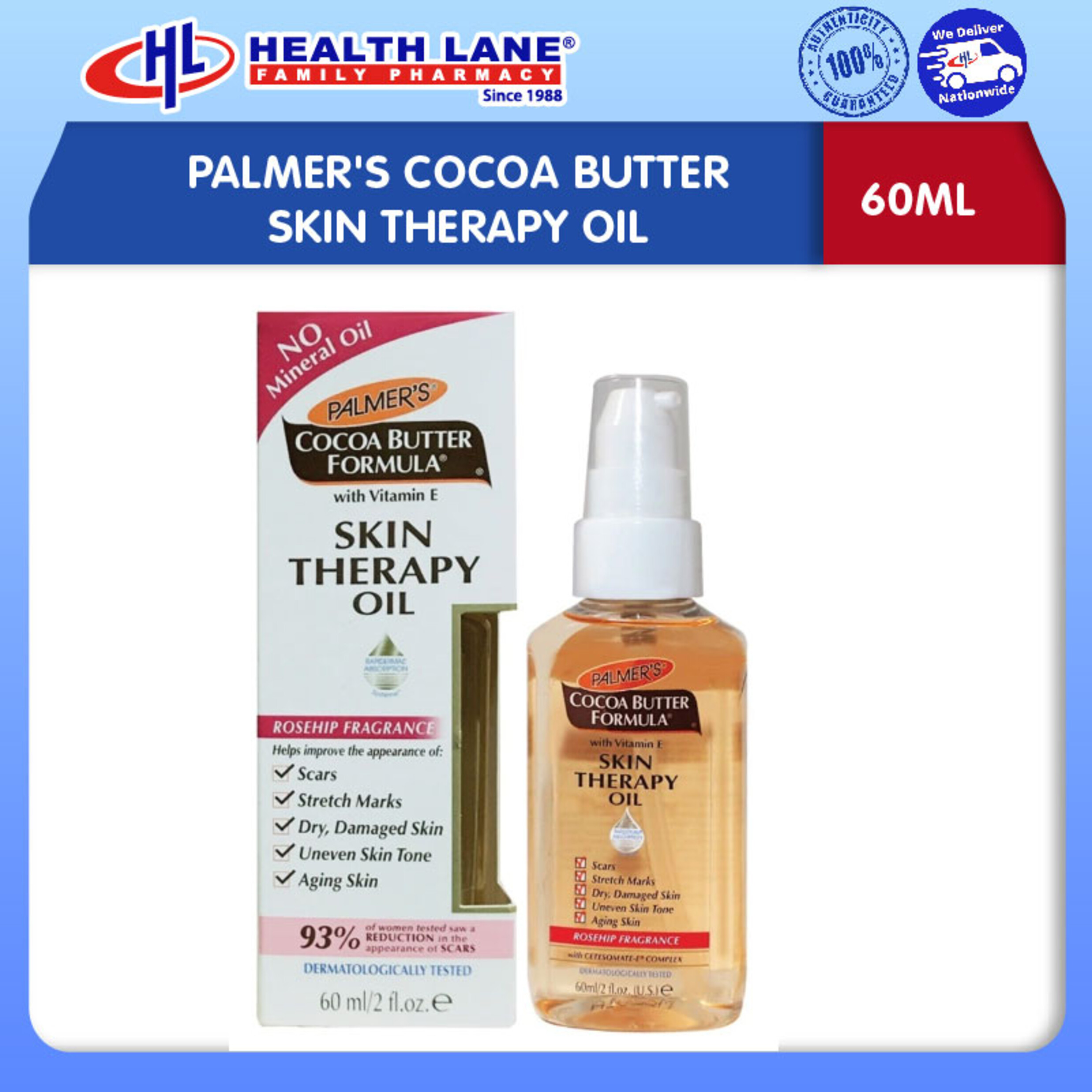 PALMER'S COCOA BUTTER KULIT THERAPY MINYAK (60ML)